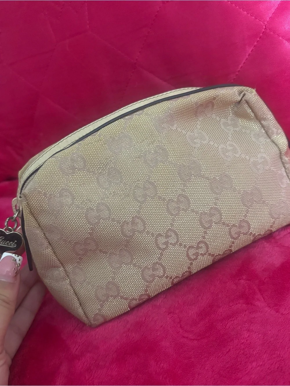 Authentic Gucci Gold Pouch